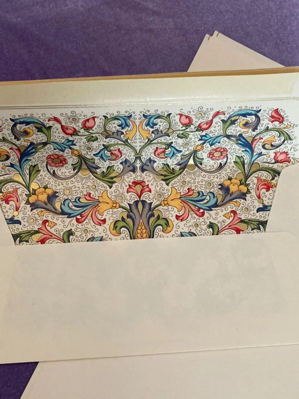 Vintage Italian Florentine Stationery - 4 Sets